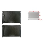 Klima Radyatörü 590x360x16 – GE4T61480A Wisco – Mazda 626 5 1.8 2.0 97 Ve Sonrası Uyumlu