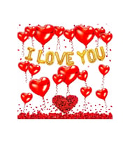 Çıtıpıtıstore I Love You Balon Seti