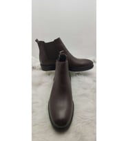 ÇİĞDEM GERÇEK DERİ ACI KAHVE YANI FERMUARLI BİLEK BOY BOT  - ACI KAHVE - 42 - ST01039-ACI KAHVE-42