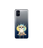 Samsung Galaxy M31s ile Uyumlu Splash Mirket Tasarımlı Şeffaf Silikon Kılıf