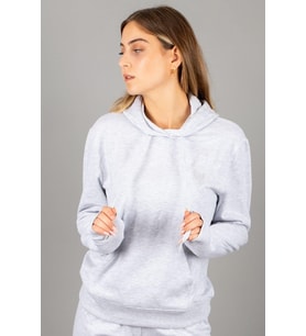 Rich Kadın Kapüşonlu Sweatshirt %100 Pamuk Polar