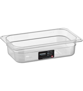 1/4 Dikdörtgen PC Gastronom Küvet Gövde 265x162x65
