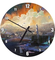 Cakatablo Disco Elysium Sanat Eseri Aleksander Rostov Oyun Sanat Duvar Saati