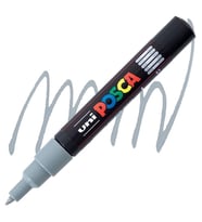 UNİ POSCA SU BAZLI POSTER MARKER 0.7  PC-1M GRİ