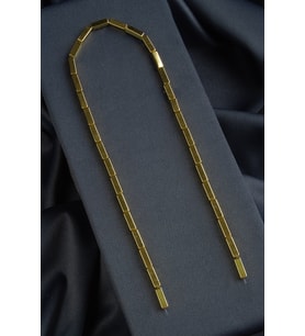 Hematit Doğal Taş Altın Sarı Dikdörtgen Kesim 4x13mm Dizi