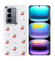 Microsonic Infinix Hot 50 Pro Plus Kılıf PrettyCharm Cherry (Kırmızı)