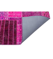 Fuşya Pembe Modern El Dokuma Halı Geometrik Desenli Salon Yatak Odası İçin Bohem