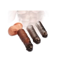 Ucu Dolgulu Uzatmalı 3'lü Penis Kılıfı Seti