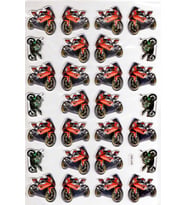Sticker Kabartmalı A4 Boyutunda Stiker Defter, Planlayıcı Etiket-(lim504) - Motorsiklet