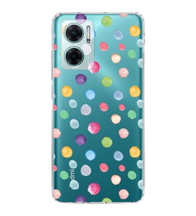PrintiFy Xiaomi Redmi Note 11E ile Uyumlu Water Color 6  Kamera Korumalı Şeffaf  Kılıf