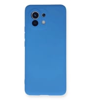 Newface Xiaomi Mi 11 Kılıf Nano içi Kadife Silikon - Mavi