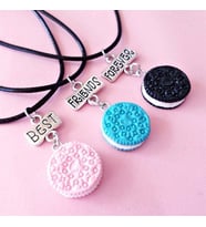 oreo 3 lü bff kolye (Gümüş)