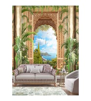 Dreamwall Saray Kemer Desen Isı Ve Ses Yalıtımlı Sağlıklı Tekstil Duvar Kağıdı (Çok Renkli)