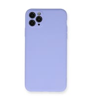 Iphone 11 Kılıf Nano Içi Kadife Silikon - Lila