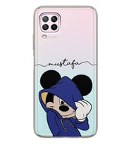 Huawei Sweatli Mickey Tasarımlı Şeffaf Telefon Kılıfı