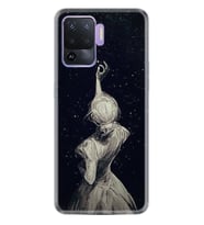 Kılıfland Oppo Reno 5 Lite Kılıf Desenli Silikon Resimli Kapak Star Woman Kılıf 1332