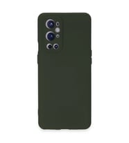 One Plus 9 Pro Kılıf Nano İçi Kadife Silikon - Koyu Yeşil