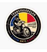 Transfagarasan  Romanya  Motosiklet Etiket Sticker 19CM