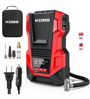 KOBB KB220 12Volt/220Volt 150 PSI Dijital Basınç Göstergeli Lastik Şişirme Pompası