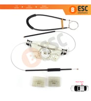 VW Touareg MK1 7L Porsche Cayenne 9PA 955 957 2002-2010 7L0839462 İçin Arka Sağ Cam Kriko Tamir Seti