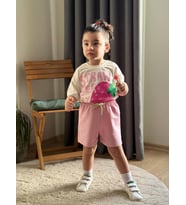 Tatlış Şortlu 2'Li Kız Takım - 3/10 Yaş - 31731