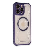 ERTAN iPhone 13 Pro Max Kılıf Prag Magneticsafe Kapak - Derin Mor