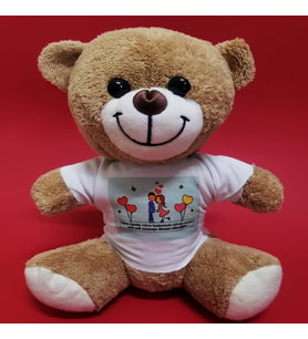 Tişörtlü Kahverengi Peluş Ayıcık