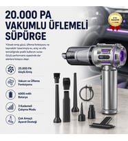 Süpürge 20000PA 6000mAh 100W Toz Üfleme ve Ev / Araba / Ofis Süpürgesi