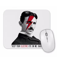 Nikola Tesla Electric Eyes Mouse Pad