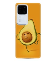 Vivo V30 Kılıf Desenli Silikon Platinium Series Dance Avokado 1878