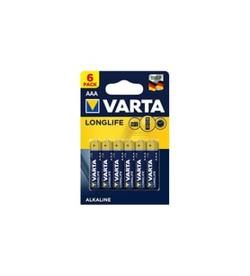 Varta Longlife Power AAA İnce Kalem Pil Alkalin (6 Lı Paket)