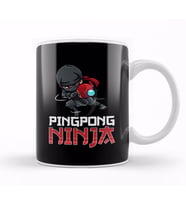 Pingpong Ninja Table Tennis Pingpong Player Kupa Bardak Porselen