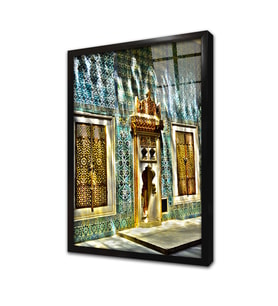 Harem Kapısı Topkapı Sarayı Çerçeveli Cam Tablo
