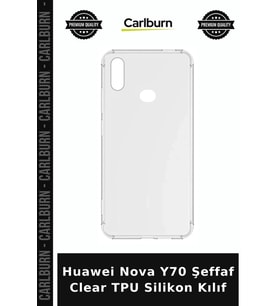 Huawei Nova Y70 Şeffaf Clear TPU Silikon Kılıf Cep Telefonu Aksesuar Cihaz Aksesuarı