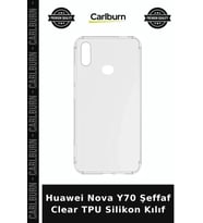 Huawei Nova Y70 Şeffaf Clear TPU Silikon Kılıf Cep Telefonu Aksesuar Cihaz Aksesuarı