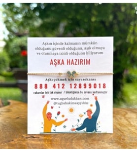 Aşka Hazırım Sekans Bileklik Hatırlatıcı Magnet
