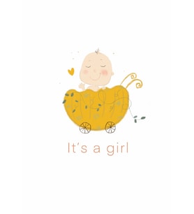 Konsept Tebrik Kartı - It's a Girl