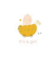 Konsept Tebrik Kartı - It's a Girl