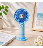 3 Kademeli Şarjlı Taşınabilir El ve Masaüstü Fanı USB Mini Vantilatör Sessiz Güçlü Serinletici