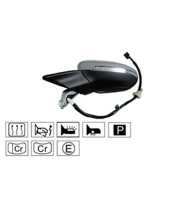 VOLKSWAGEN GOLF VII AYNA ELEKTRİKLİ ISITMALI SİNYAL ÇEVRE AYDINLATMALI KATLAMALI ASTARLI SOL 12- WOS11GO116