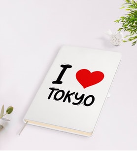 BK Gift I Love Tokyo Tasarımlı Beyaz Defter - Model 1