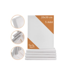 20x30 cm 5 Adet Dikdörtgen Boş Tuval Tablo