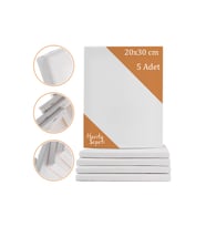 20x30 cm 5 Adet Dikdörtgen Boş Tuval Tablo