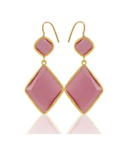 Kadir Jewellery 22 Ayar Altın Kaplama Kadın Sallantılı Küpe -El İşçiliği Ve Hipoalerjenik Küpe