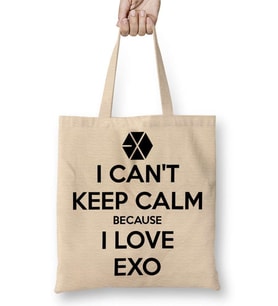 Exo i Cant Keep Calm Bez Çanta Uzun Saplı