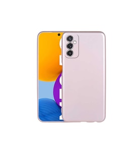 Samsung Galaxy M52 Uyumlu Kılıf Zore Premier Silikon Kapak (Rose Gold Altın)