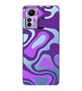 PrintiFy Xiaomi Redmi Note 12S Uyumlu Kamera Korumalı Renkli Desen Tasarımlı Şeffaf Kılıf