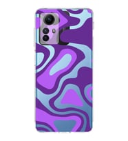PrintiFy Xiaomi Redmi Note 12S Uyumlu Kamera Korumalı Renkli Desen Tasarımlı Şeffaf Kılıf