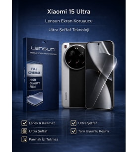 Lensun Ultra Şeffaf Esnek Ekran Koruyucu Film - Xiaomi 15 Ultra Uyumlu