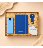 Kişiye Öze 16 Gb Metal Anahtar Usb Bellek Defter Ve 10000 Mah Hızlı Şarj Powerbank Hediye Kutusu Ofi